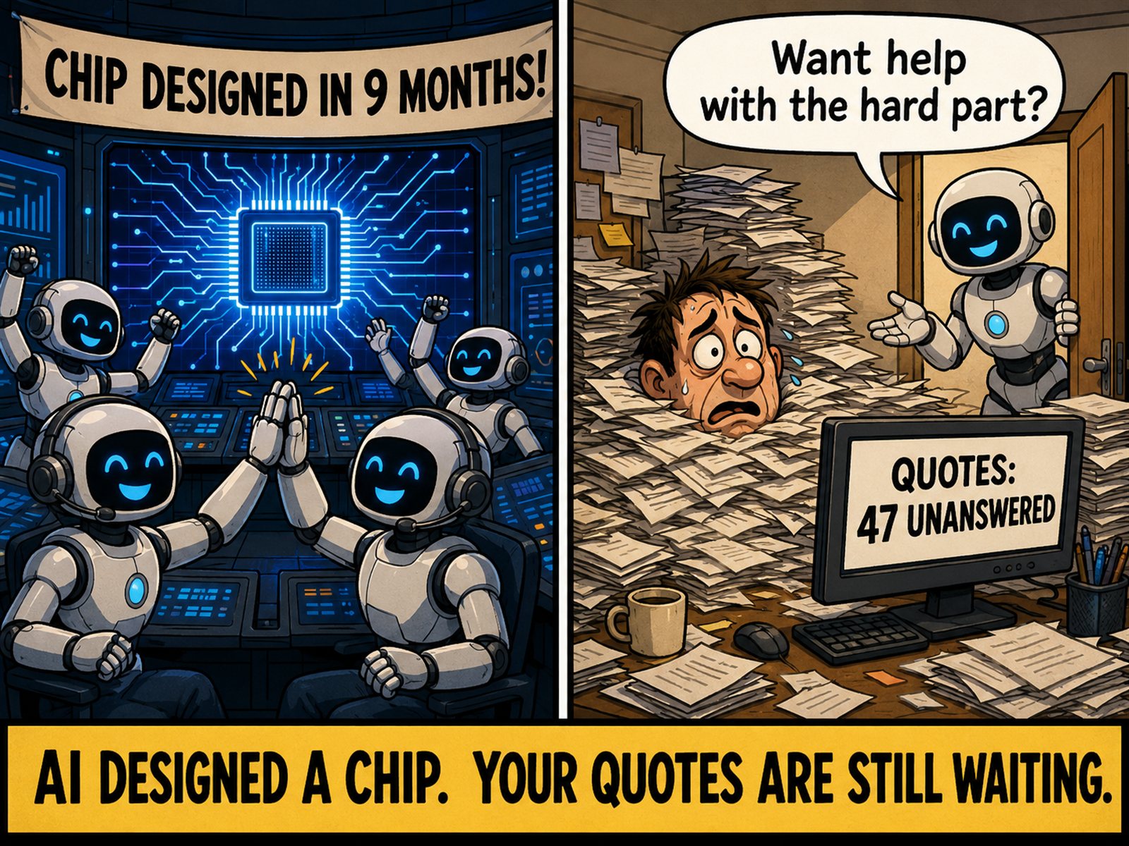 If AI Can Help Design a Chip, It Can Fix Your Quoting Inbox